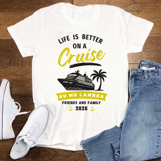 Nu Mu Lambda Friends and Family Cruise T-Shirt